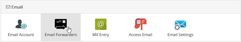 Inoltri e-mail pannello webuzo
