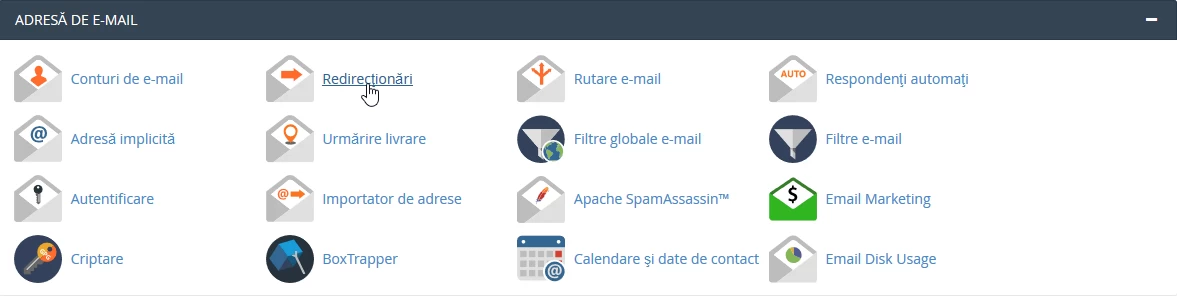 Inoltro email cPanel