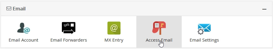 Accedi alla email pannello Webuzo
