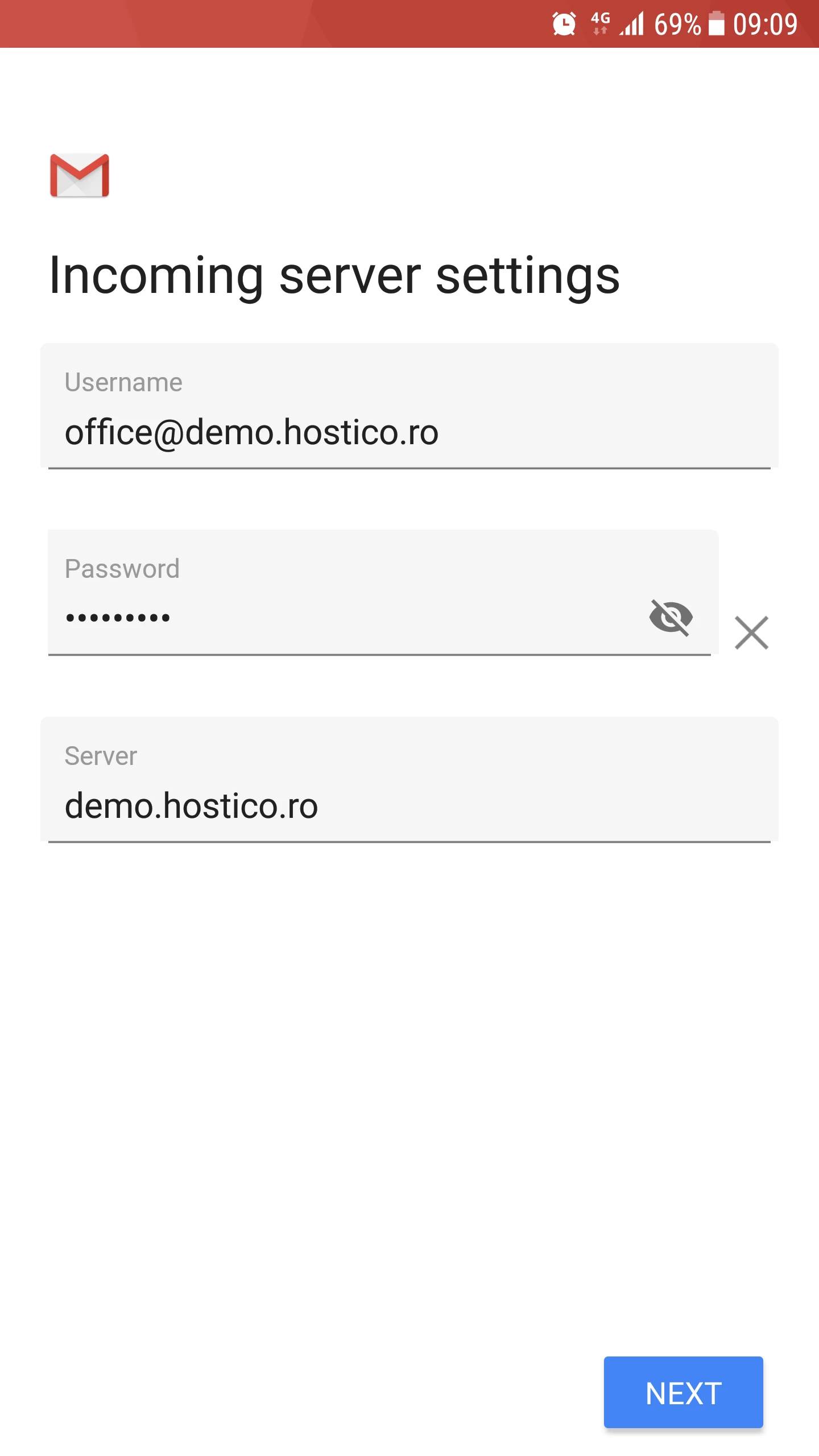 Impostazioni del server in arrivo