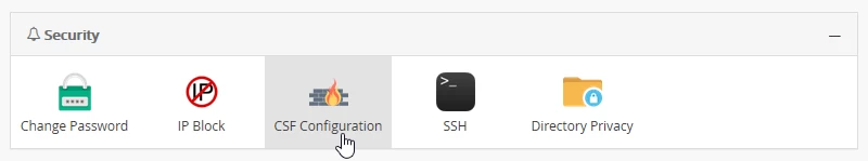 Sezione Sicurezza Webuzo