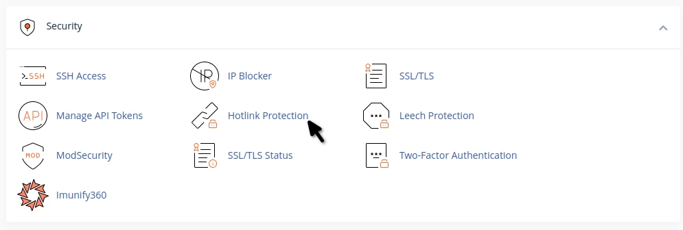 Protectie HotLink cPanel